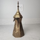 Vintage Arabic Islamic Dallah Coffee Pot Bedouin Brass  Middle East
