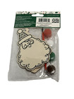 Holiday Painting Craft Kit Christmas Kids 2 Wood Shapes 4 Paints 1 Brush