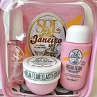Sol De Janeiro Beija Flor Set  Perfume Mist body Wash elasti-cream  bad Zipper 