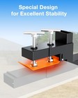 60  2000 Lbs Clamp On Pallet Forks With Bar For Loader Bucket Skid Steer Tractor