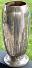 Shreve   Co Sterling Silver  Hand Chased Vase 693 Grams