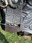 Used 15  Texas West Black Tooled Leather Western Saddle W semi Bars  Us Made