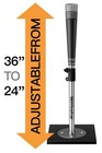 Portable Batting Tee For Baseball softball  Height Adjustment From 24-36 Inch   