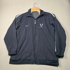 Vintage Y2k Nike Flight Pinstripe Jacket Men s Large Black Full Zip Retro Lined