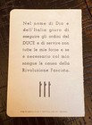 Wwii Italian Fascist Mussolini Gil Pnf 1935 Member Card W  Inscriptions Mint