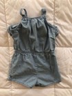 Osh Kosh B   gosh Toddler Girls Chambray Romper Ruffle Sleeveless Size 3t