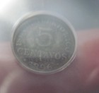 Icg 1896  spain-puerto Rico  5 Centavos  silver  --colonial-