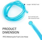Id 5mm X Od 8mm Motorcycle Fuel Line Hose flexible Hose With Blue 