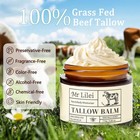 Organic Grass-fed Beef Tallow Balm With Raw Honey Face   Body Moisturizer