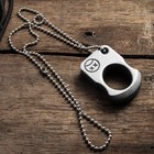 Multifunctional Alloy Steel Edc Tactical Ring Pendant     Window Breaker   Surviva
