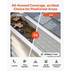 Uimoso Aluminum Gutter Cover  5-inch Steel Mesh  100ft  20 Pieces