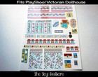 The Toy Restore Replacement Stickers Fits Playskool Victorian 1993 Dollhouse De