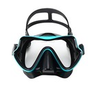 Panoramic Hd Diving Mask Tempered Glass Anti-fog Snorkel Swim Goggles Adult Pool