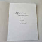 Vintage Christmas Card Holly Hobbie Girls Making Popcorn String By Fireplace