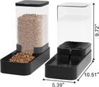 Automatic Cat Feeder And Water Dispenser In Set With Pet Food Bowl gravity Dog W