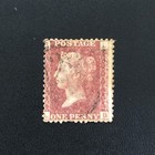 1873 1d Red Stamp - Penny Red Plate 168 - Letters L B - Queen Victoria-sg43-used