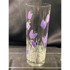 Vintage Georges Briard Purple Butterfly Highball Glass Mid Century Barware