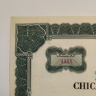 Chicago Beach Hotel  Inc  Stock Certificate 100 Shares Cert  1028