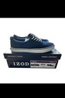 Izod Men s Size 10 Rangley Lace-up Casual Canvas Memory Foam Shoes  Color Navy 
