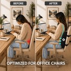 Ergonomic Seat   Lumbar Cushion Combo  Memory Foam