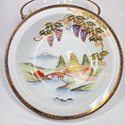 Antique Soup Bowl Set  7pc  Porcelain  Gilded  Hand Painted  Japan Hayasi Kutani