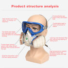 Full Face Gas Mask Respirator Painting Spraying Respirator Facepiece Reusable Us