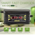 12v 6a Auto Fast Smart Lead-acid Gel Battery Charger For Car Motorcycle Lcd