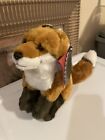 Fao Schwarz Red Fox Sitting Plush Toy Stuffed Animal Realistic 15  Firm
