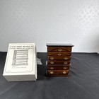 Vtg  Concord Museum Miniature Pine Chest On Chest 4297 Dollhouse Furniture Read