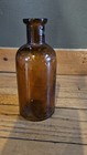 Vintage Antique Apothecary Brown Glass Bottle Jar Oakland Chemical Medicine Old