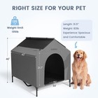 42    Outdoor Dog House For Large Breeds  Durable Large Dog Shelter With Weathe   