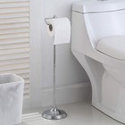 Bathroom Free Standing Toilet Tissue Paper Roll Holder Stand With Reserve Fun   