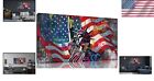 Patriotic Banksy Graffiti Canvas - Stylish 40  X 20  Wall Art For Home Or Office