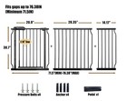 71 5-76 4 Inch Baby Gates Extra Wide Pet Dog Gates Indoor For Wide Openings