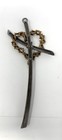 Vintage Jcc Wall Hanging Crucifix Cross 8    Thorny Heart Metal