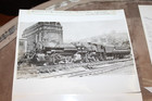 Vintage Steam Locomotive Railroad 8x10 Photo Lot Of 8 B w Train Engine Photos