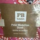 Pottery Barn Duvet Teen Petal Medallion Duvet Full-queen Size