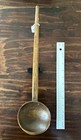 Large Antique 19th Century Norwegian Hand Carved Wood Cooking Spoon  16 5x4 5   