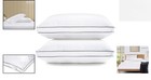 Standard Pillow Set Of 2 - Soft Gusseted Hotel Quality Down Alternative 20 x26 