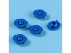Nordson Efd 7366113 Syringe Barrel End Caps  5cc  Blue  50 pkg  Optimum Series