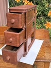 Antique Treadle Sewing Machine Drawers  Set Of 3 In Frame Cottagecore Farmhouse