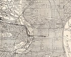 1905 Antique Philadelphia Pennsylvania City Map Street Map Of Philadelphia 2924