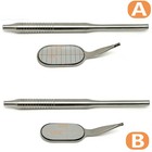 Dental Long Shape Mouth Mirror Anti-fog Rhodium Mirrors Reflectors With Handle
