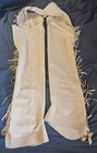 Hobby Horse Clothing Chaps Hobby Suede Cream Adult Large long  Western Fringed