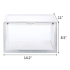6pcs Magnetic Shoe Storage Box Clear Stackable Sneaker Organizer Container