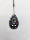 Antique Imperial Russian Russia 84 Silver   Enamel Cloisonne Spoon