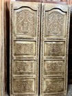 Vintage Hand Carved Door Wooden Floral Barn Door Double Door 77 75