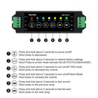 Herdio Usb Bluetooth Amplifier Receiver 4-channel Audio Play System Device