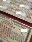 Germany 1924 Milliarde 1 Billion Mark Treasury 6 Coupons Loan Bond Stock Share