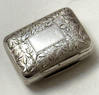 English Silver  Vinaigrette By Thomas Shaw Birmingham 1823